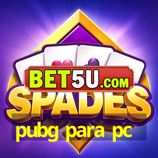 pubg para pc